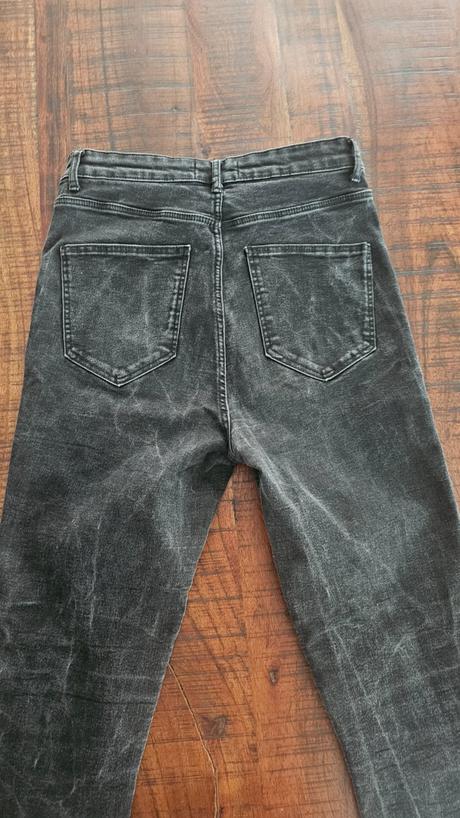 Elastické skiny rifle s vysokým pásom, zara,40