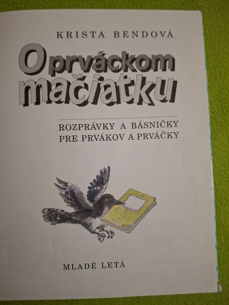 O prváckom mačiatku- krista bendová, 