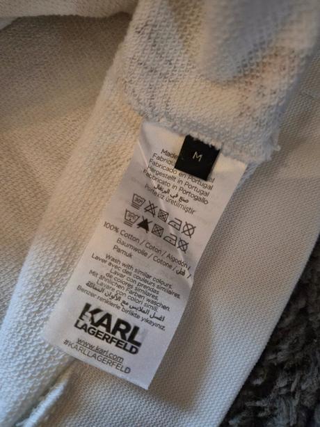 Biela karl lagerfeld mikina, m
