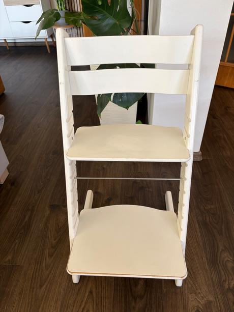 Jitro rastúca stolička biela, stokke
