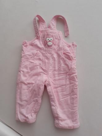 Dievčenské zateplene nohavice, 68