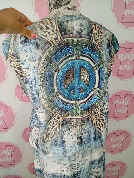 Elastické vzorované šaty s viazaním od m-xl, l