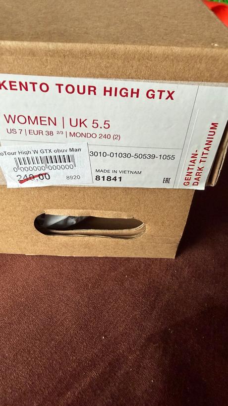 Turisticke kento tour high gtx mammut topanky, mammut,38