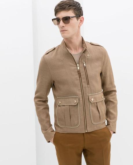 Ľanová bunda zara, zara,s