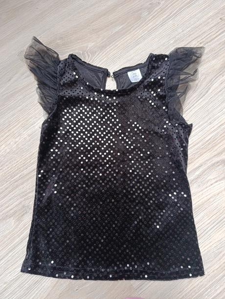 Dievčenský čierny top, sinsay,128