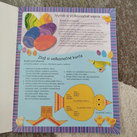 Veľkonočné dekorácie, šablóny a časopis, 