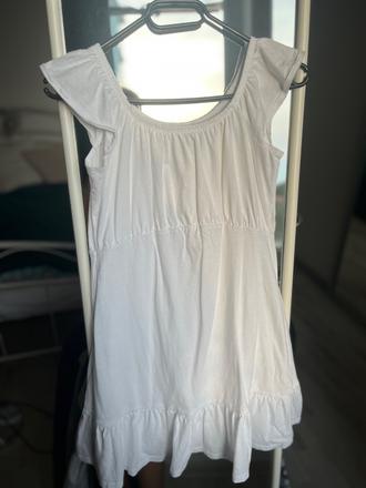 Asos biele šaty kratke letné, m