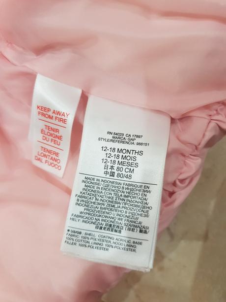 Next zimná bunda veľkosť 80, next,80