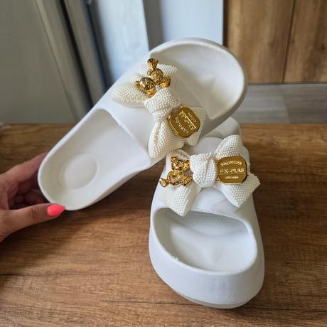 Bielo zlate slapky, 40