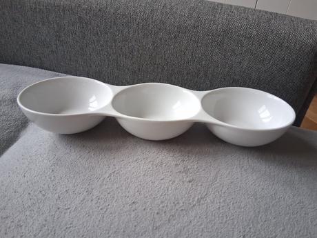 Troj miska misa porcelán podnos nádoba tanier, 