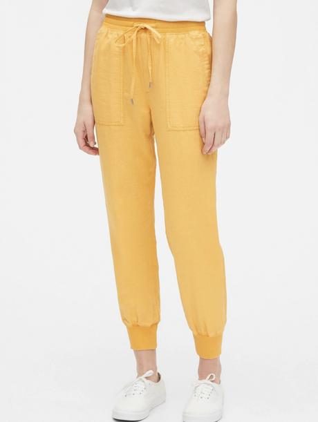 Štýlové pohodlné ľanové letné nohavice gap, gap,48 / 50 / 52