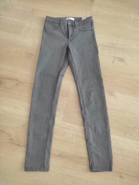 Sivé elastické slim rifle, 34