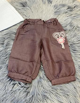 Dievčenské nohavice s kvetovanými gombíkmi (12 m.), coccodrillo,80