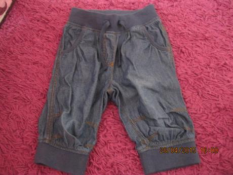 2 ks - tenké 3/4 nohavice, next,92