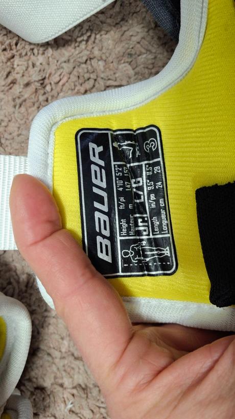 Lakťové  a holenné chrániče bauer supreme s170, bauer,l