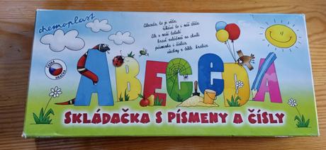 Chemoplast abeceda - skladačka s písmenami a čísla, 