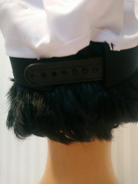 Kostým čiapka námornícka kapitán, čierno biela, 