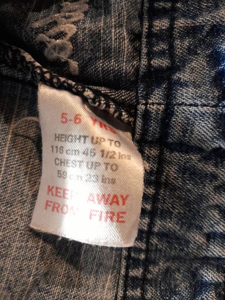 Riflová bunda s hviezdičkou, barbie,116