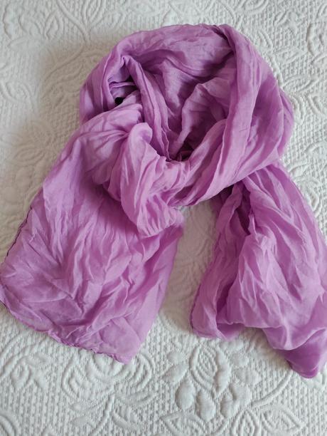 Šál tenký svetlo fialový, l