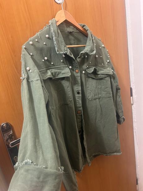 Shein košeľa s perlami, l