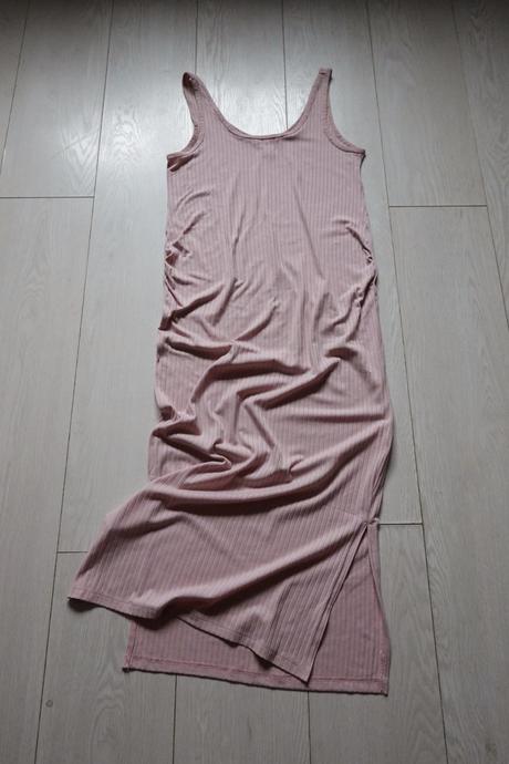 Vrúbkované tehotenské šaty h&m mama, h&m,s