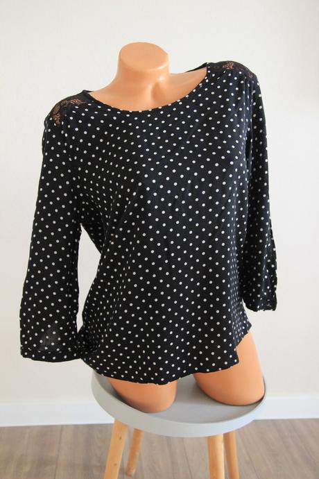 Viskózová blúzka s čipkou, m/l, m