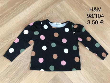 Tričko s bodkami, h&m,98