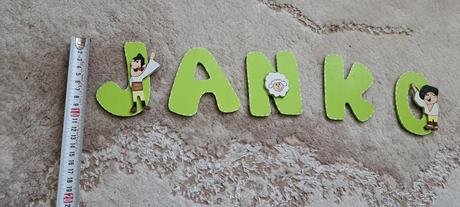 Dverenne písmenká s menom janko,