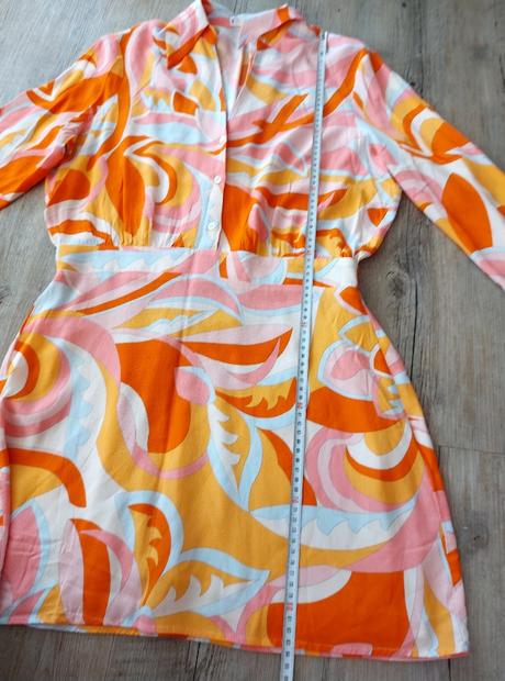 Oranžové minišaty, mango,m