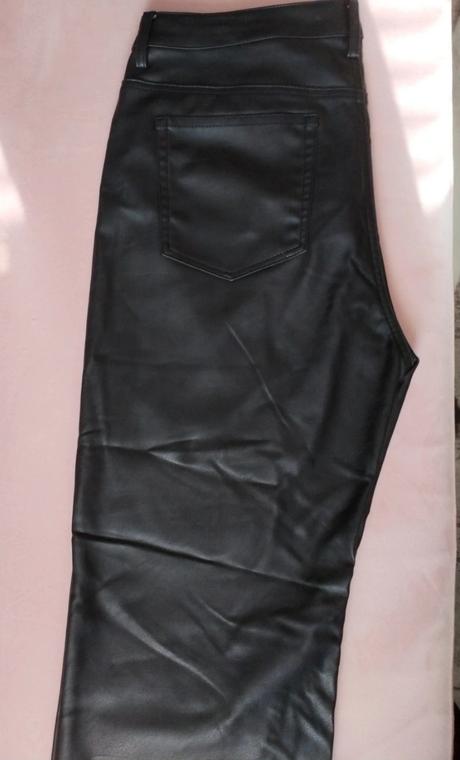 Super koženkové nohavice hm, h&m,44