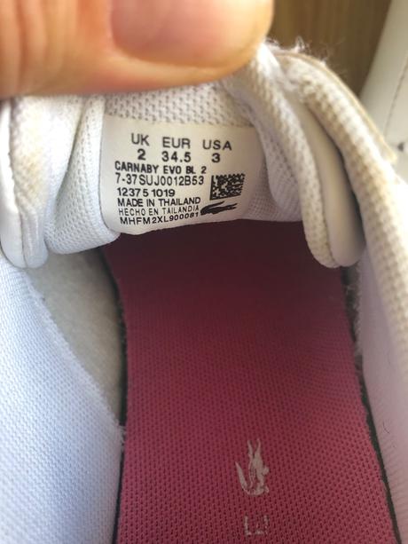 Biele tenisky lacoste, lacoste,34