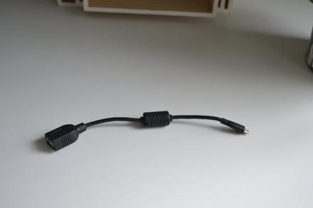 Kábel microusb otg na pripojenie flash disku, kláv,