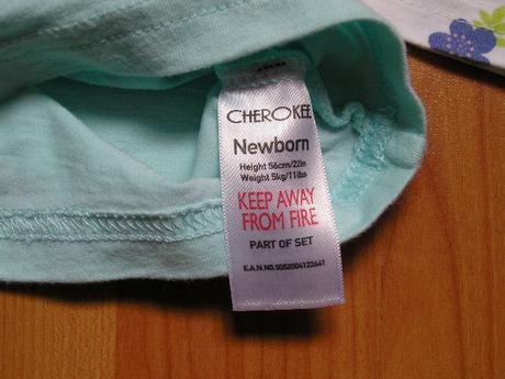 2x tričenká pre princeznú, 0-3m - cena spolu, cherokee,56
