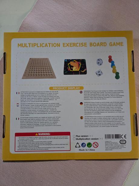 Drevená násobilka, hra,