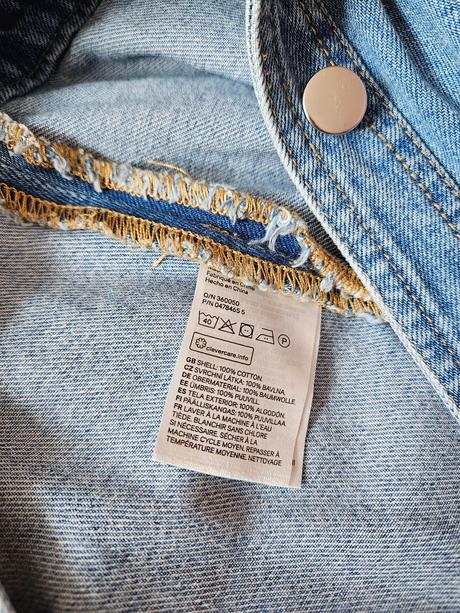 Rifľové šaty na traky, h&m,40
