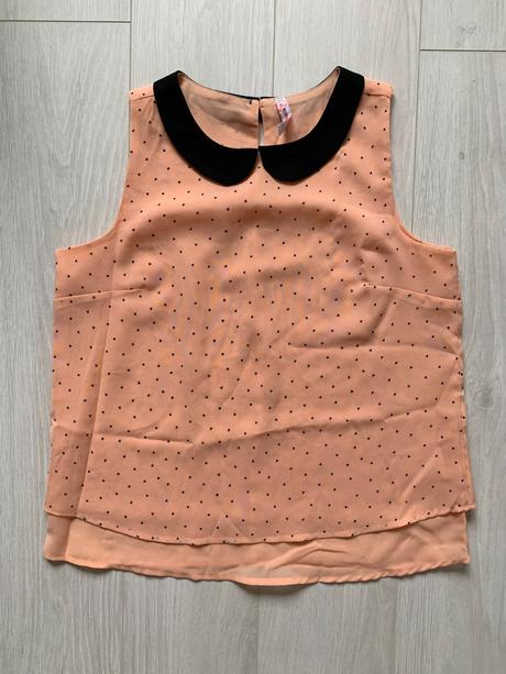 Lososová blúzka so srdiečkami, new yorker,xs