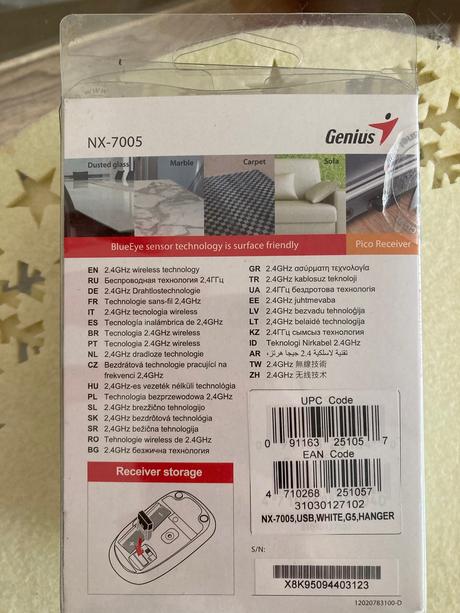 Bezdrôtová myš, genius