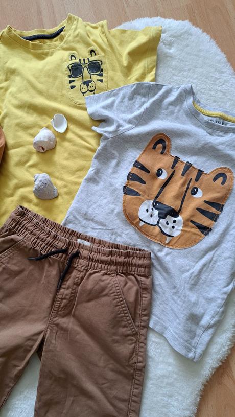 Top balík tričko kraťasy mikina 6/7r, 122–134