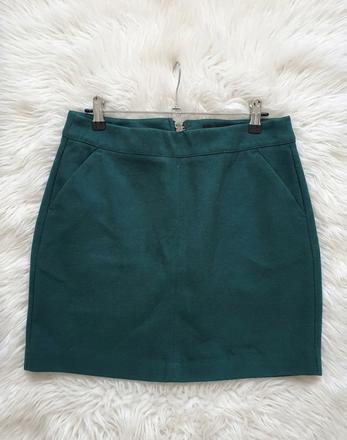 Tmavozelená mini sukňa, vero moda,m
