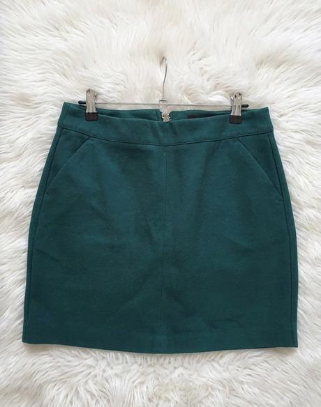 Tmavozelená mini sukňa, vero moda,m