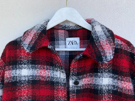 Dlhý prechodný kabát / vrchná košeľa shacket, zara,s