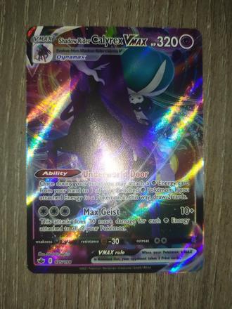 Pokemon karta shadow rider calyrex v max,