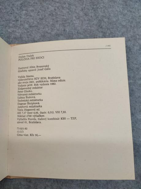 Poloha pri srdci 1982 - dušan dušek, 