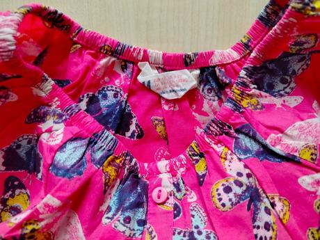 Blúzka motýle, h&m,122