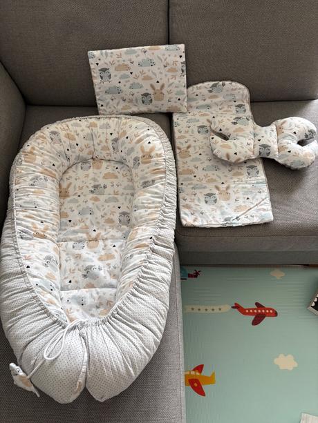 Obojstranne hniezdo pre babatko set 7v1, šírka (cm): 60,dĺžka (cm): 110