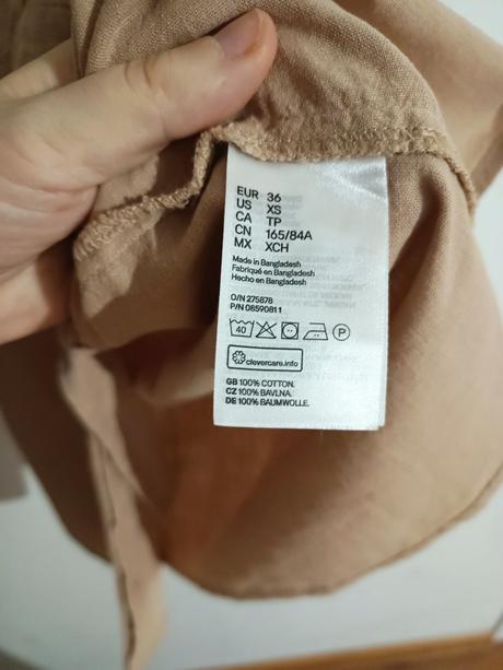 Bavlnené šaty h&m, h&m,s
