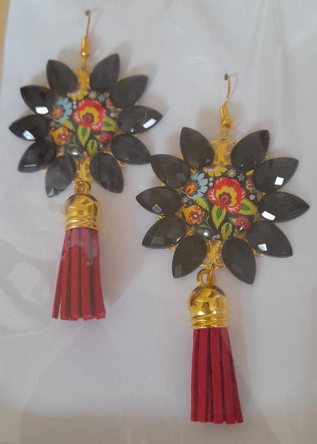 Handmade náušnice so strapcami, 