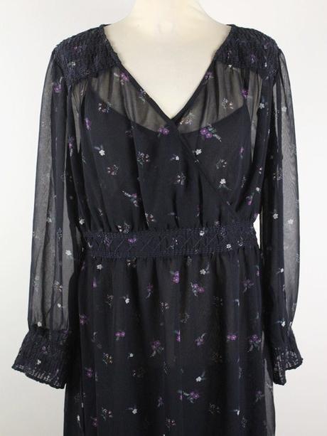 -kvetinové šaty so spodničkou next veľ. 42, next,l