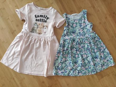 2x šaty, h&m,98