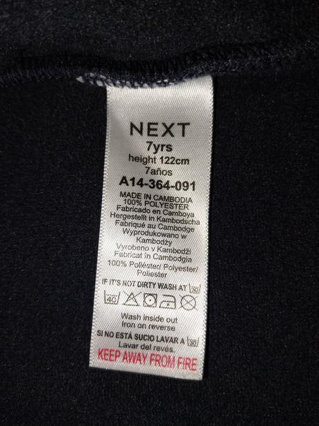 Flísová mikina next 122, cena s poštovným, next,122